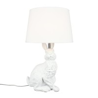 OML-19904-01 Настольная лампа белый Заяц (Кролик) OMNILUX Piacenza