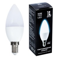 E14-6,5W-4000К-C37 Лампа LED (Свеча OPAL) E14-6,5W-4000К-C37